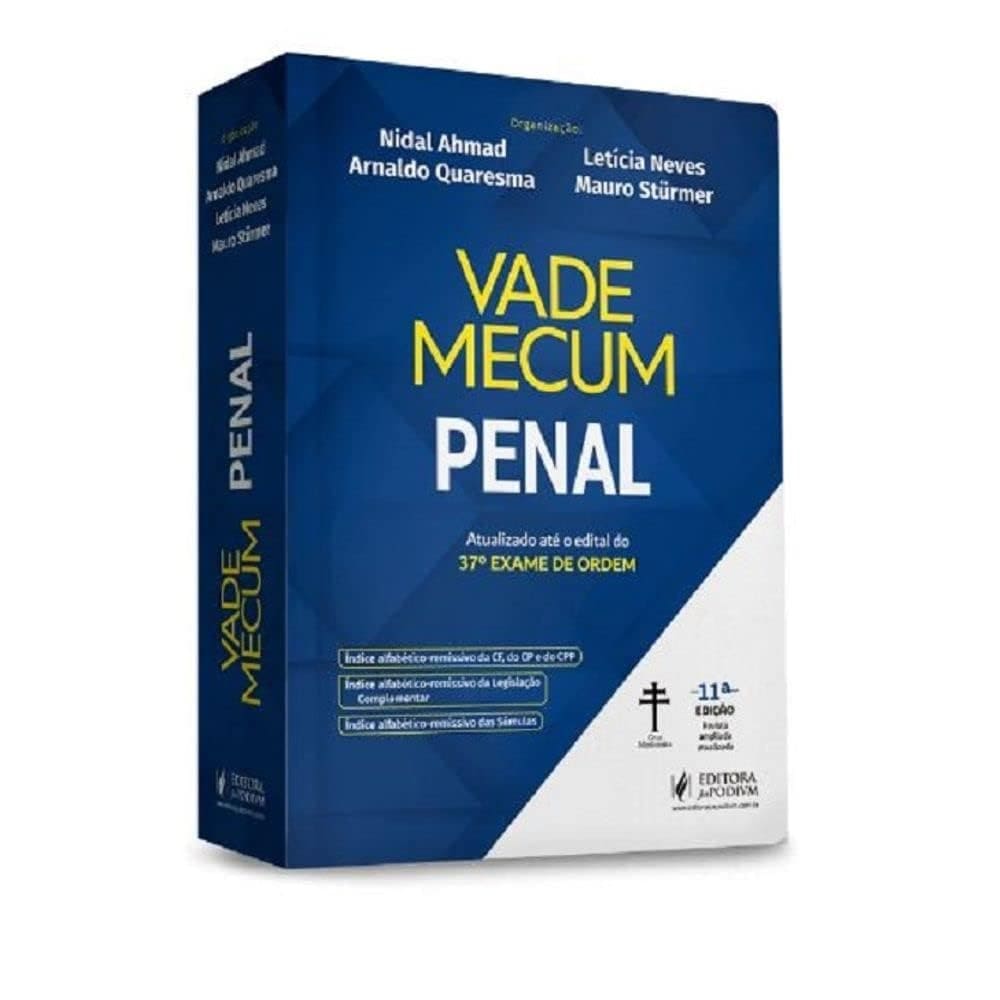 Vade Mecum Penal - 37º Exame De Ordem - 11ª Edição (2023) Capa comum 1 janeiro 1900