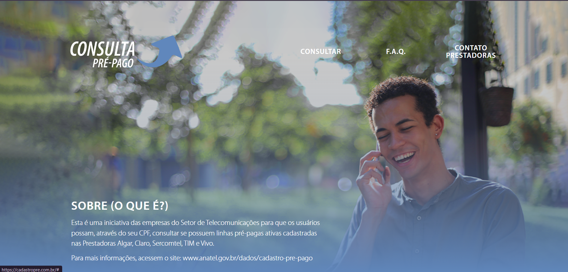 Busca Operadora Linha Pré ativa por CPF