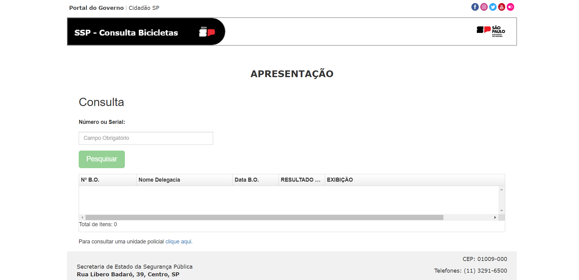 Consulta de Bicicletas